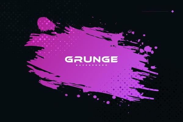 Abstract Purple Grunge Background with Halftone Style. Brush Stroke Illustration for Banner, Poster, or Sports. Scratch and Texture Elements For Design