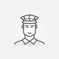 Taxi Driver vector concept outline icon