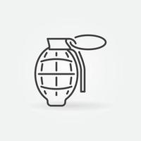 Vector Grenade concept military outline icon