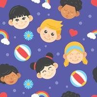 Children Day Seamless Background vector