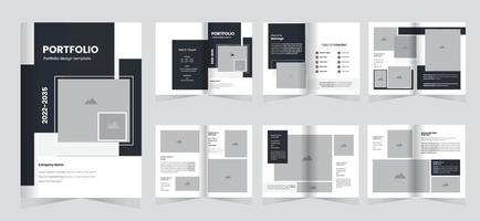 Architecture and Interior  portfolio or portfolio template design vector