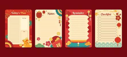 Chinese New Year Journal vector