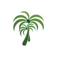 Palm tree summer logo template vector