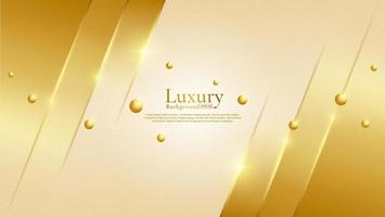 Golden Geometric Line Motifs Paired with an Elegant Abstract Background. Luxury Background. vector eps 10