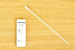 Negative results using rapid test for COVID-19, the novel coronavirus 2019. photo