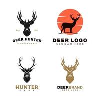 deer brand logo icon and vector