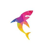 Shark vector logo design. Creative shark icon vector design template.