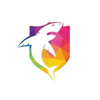 Shark vector logo design. Creative shark icon vector design template.