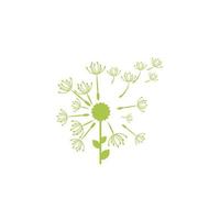 Dandelion vector icon design