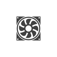 Fan vector illustration icon Template