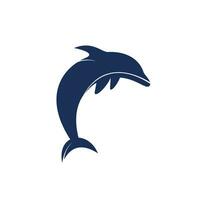 Dolphin vector logo design. Creative dolphin icon vector design template.
