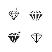 plantilla de logotipo de diamante vector