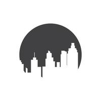 city skyline background vector