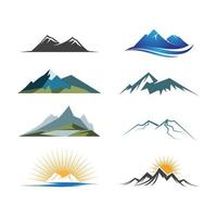 Mountain icon Template Vector