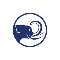 diseño de logotipo de vector de elefante. diseño de logotipo abstracto de elefante creativo.