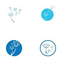 Dandelion vector icon design