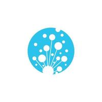 Dandelion vector icon design