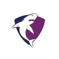 Shark vector logo design. Creative shark icon vector design template.