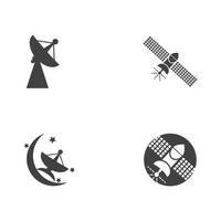 icono de satélite, diseño de ilustraciones vectoriales vector
