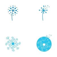 Dandelion vector icon design