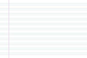 Notebook paper background. Horizontal Line note document vector