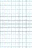 Notebook paper background. Grid note document vector