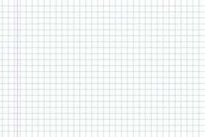 Notebook paper background. Grid note document vector