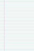 Notebook paper background. Line note document vector