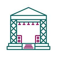 Stage Vector Icon