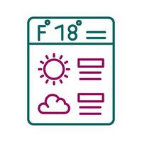 icono de vector de pronóstico