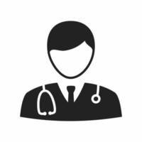 doctor flat style icon vector