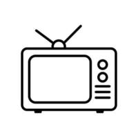 tv outline vector icon