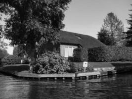 Giethoorn in the netherlands photo