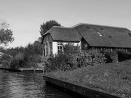 Giethoorn village in holland photo