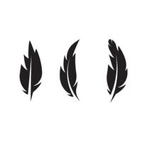 feather icon Vector Illustration design Logo