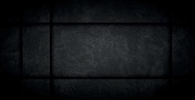 Black abstract textured grunge background wall - Vector