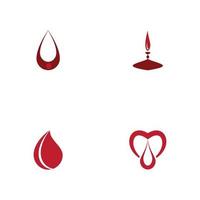 Blood drop donor vector icon