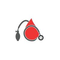 Blood drop donor vector icon