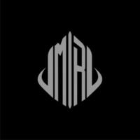 MR initial monogram real estate with building design vector
