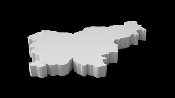 eslovenia mapa 3d geografía cartografía y topología mapa 3d ilustración foto