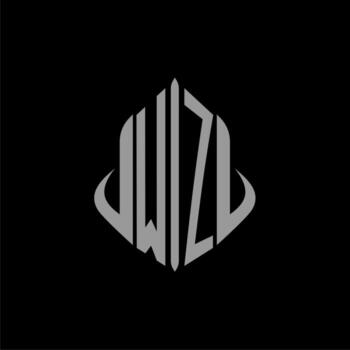 WZ initial monogram real estate with building design vector