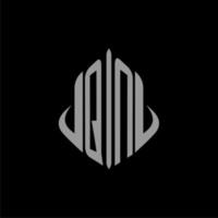 QN initial monogram real estate with building design vector