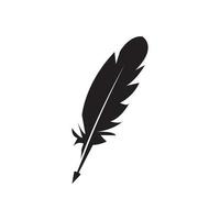 feather icon Vector Illustration design Logo