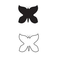 diseño de icono de mariposa de belleza vector