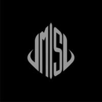 MS initial monogram real estate with building design vector