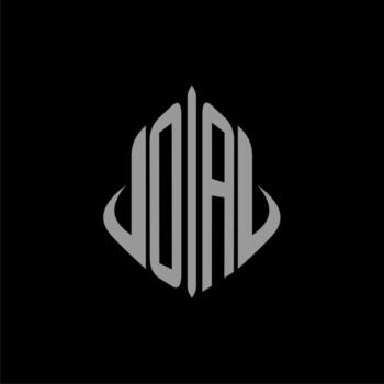 OA initial monogram real estate with building design vector