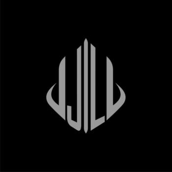 JL initial monogram real estate with building design vector