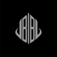 BB initial monogram real estate with building design vector