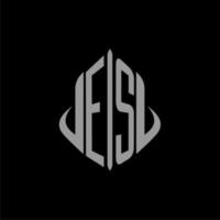 ES initial monogram real estate with building design vector