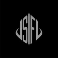 SF initial monogram real estate with building design vector